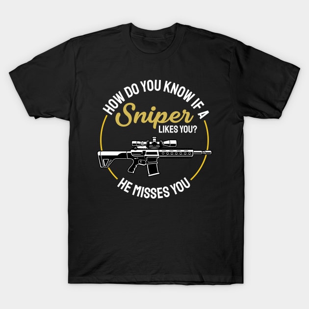 Shotgun Gun and Funny Shooting and Skeet Shooting Quote T-Shirt by Riffize